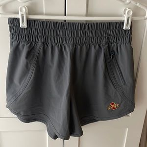 Iowa State University high waist athletic shorts